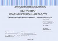Выпускная квалификационная работа. Особенности планирования социальной работы с людьми пожилого возраста