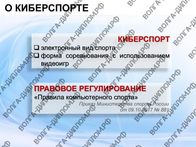 Проектная работа «Предоставление нового бизнеса». Бизнес-план "Киберспортивный клуб" Проектная работа «Предоставление нового бизнеса». Бизнес-план "Киберспортивный клуб"